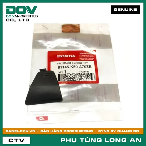 NẮP KHẨN CẤP *TBLACK* HONDA — 81145K59A70ZB
