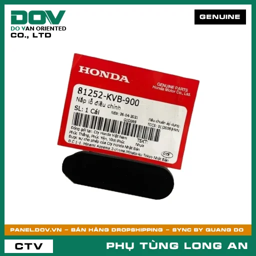 NẮP LỖ ĐIỀU CHỈNH HONDA AIR BLADE 110, CLICK 110 — 81252KVB900