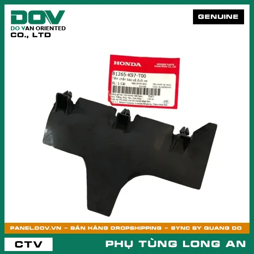 TẤM CHẮN BẢO VỆ ĐUÔI XE HONDA PCX, PCX 125/150 — 81265K97T00