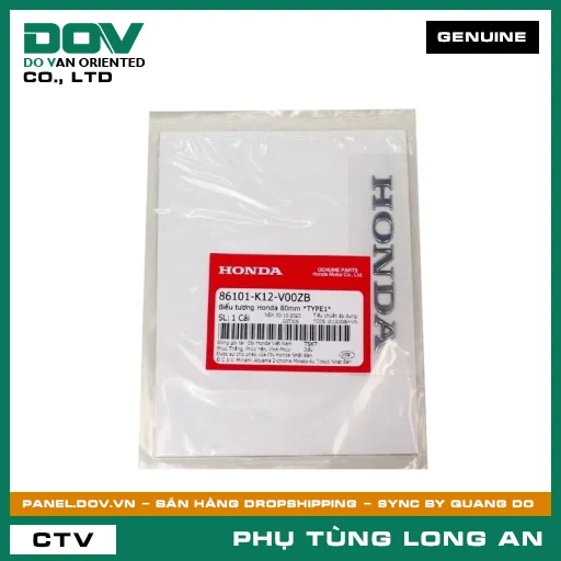 BIỂU TƯỢNG HONDA 80MM *TYPE1* HONDA AIR BLADE 125/160, LEAD 125, PCX 160 — 86101K12V00ZB