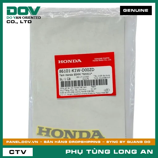 TEM HONDA 80MM *NH411* HONDA SH 350 — 86101K1WD00ZD