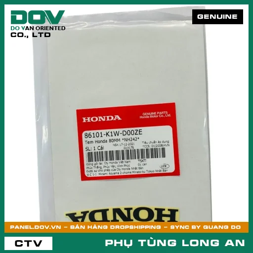 TEM HONDA 80MM *NH242* HONDA SH 350 — 86101K1WD00ZE