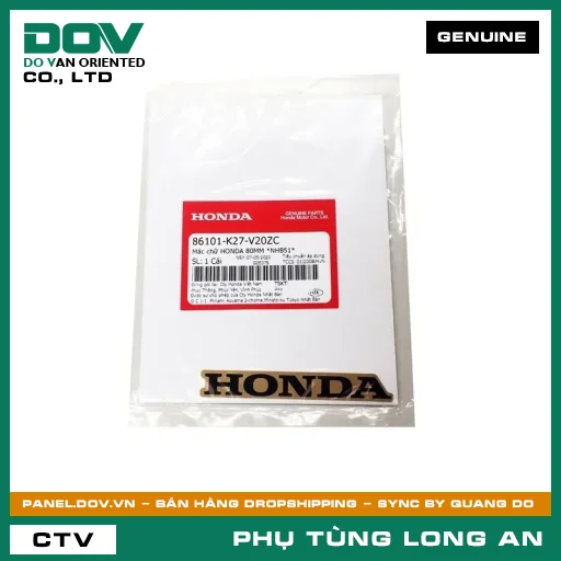 MÁC CHỮ HONDA 80MM *NHB51* HONDA AIR BLADE 125 — 86101K27V20ZC