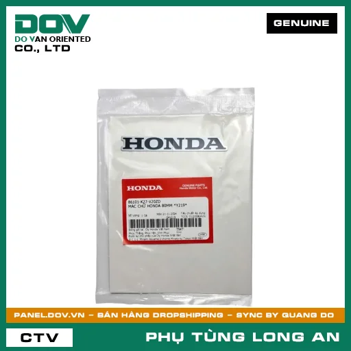 MÁC CHỮ HONDA 80MM *Y219* HONDA AIR BLADE 125 — 86101K27V20ZD