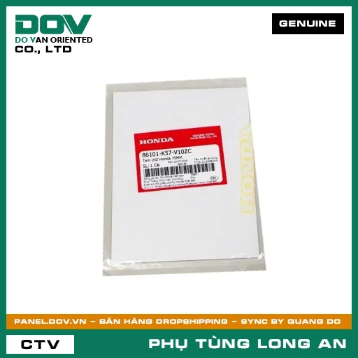 TEM CHỮ HONDA 75MM HONDA BLADE 110 — 86101K57V10ZC