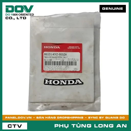 TEM CHỮ HONDA 65MM *ALL* HONDA FUTURE 125 — 86101KYZ900ZA