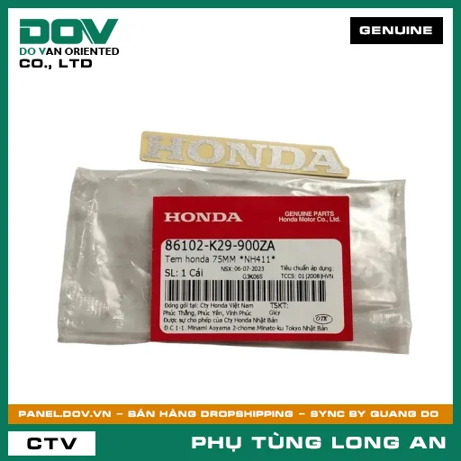 TEM HONDA 75MM *NH411* HONDA SH MODE — 86102K29900ZA