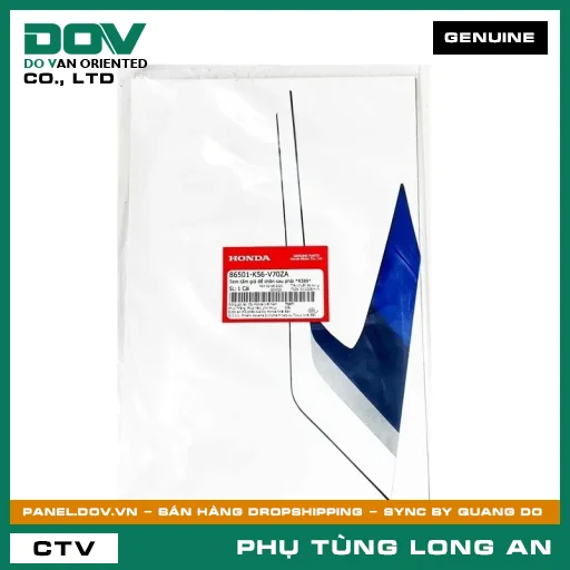 TEM TẤM GIÁ ĐỂ CHÂN SAU PHẢI *R389* HONDA WINNER X — 86501K56V70ZA