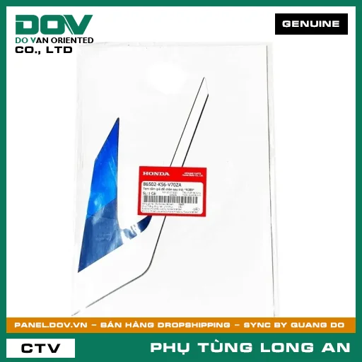TEM TẤM GIÁ ĐỂ CHÂN SAU TRÁI *R389* HONDA WINNER X — 86502K56V70ZA