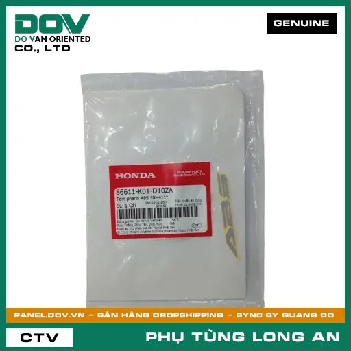 TEM PHANH ABS *NH411* HONDA SH 125/150, SH 125/160, SH MODE, WINNER R, WINNER X — 86611K01D10ZA