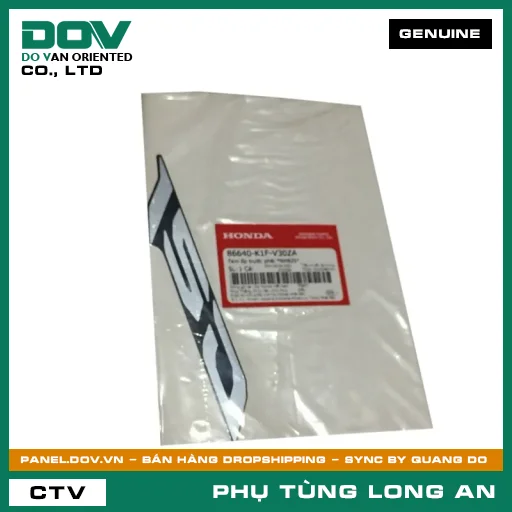 TEM ỐP TRƯỚC PHẢI *NHB25* HONDA  — 86640K1FV30ZA