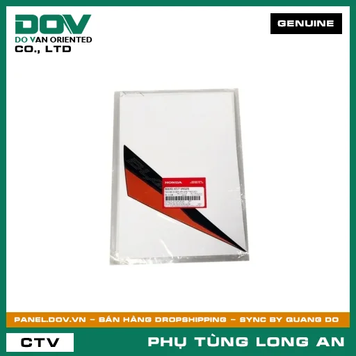 TEM DÁN A CÁNH YẾM PHẢI *YR322C* HONDA — 86641K57V80ZB