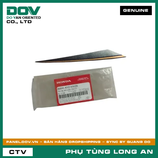 TEM ỐP YẾM PHẢI *PB373* HONDA — 86641KYZV00ZA