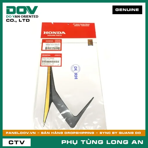 TEM ỐP TRƯỚC PHẢI A *TYPE1* HONDA  — 86642K2VN40ZA