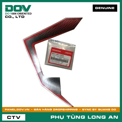TEM ỐP TRƯỚC TRÁI *NHA76M* HONDA  — 86642K66VG0ZA