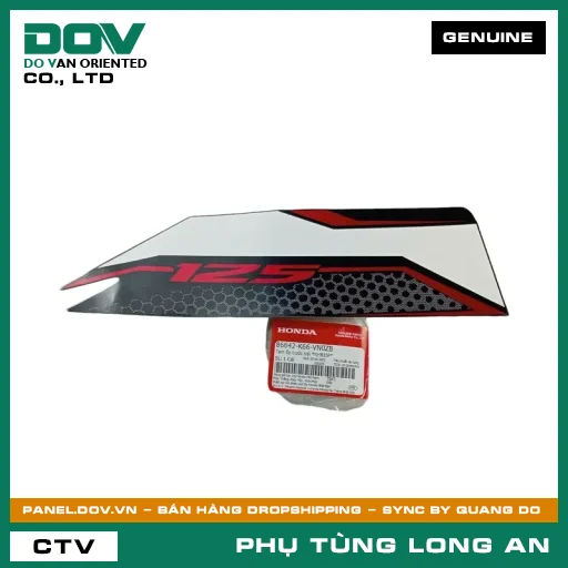 TEM ỐP TRƯỚC TRÁI *NHB35P* HONDA — 86642K66VN0ZB