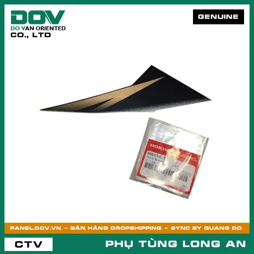 TEM B, ỐP TRƯỚC PHẢI *Y208* HONDA AIR BLADE 125 — 86643K27V10ZB