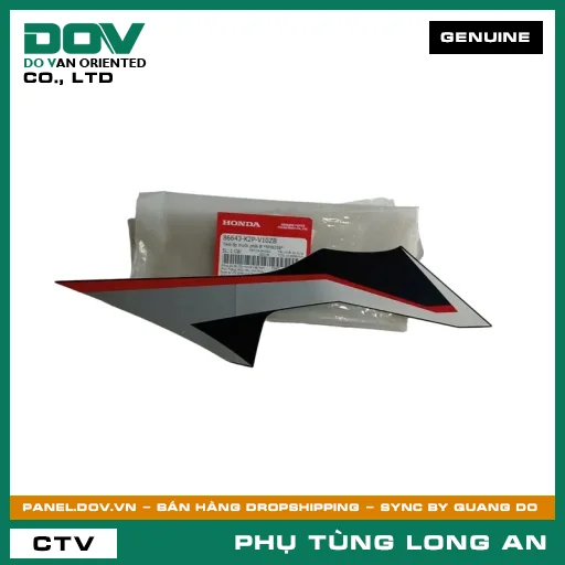 TEM ỐP TRƯỚC PHẢI B *NHB25B* HONDA WINNER X — 86643K2PV10ZB