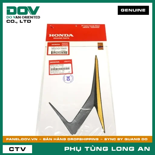 TEM ỐP TRƯỚC TRÁI A *TYPE1* HONDA — 86643K2VN40ZA
