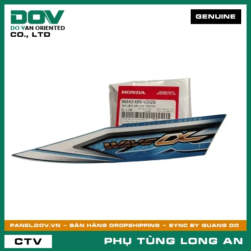 TEM CÁNH YẾM TRÁI *B203M* HONDA WAVE ALPHA 110 — 86643K89V20ZB