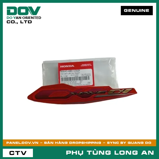 TEM CÁNH YẾM TRÁI *R263* HONDA WAVE ALPHA 110 — 86643K89V30ZF