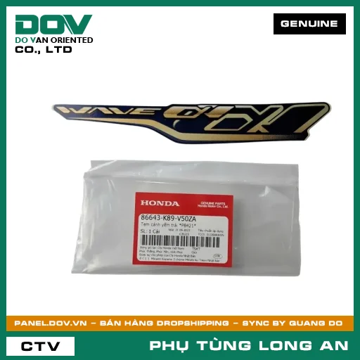 TEM CÁNH YẾM TRÁI *PB421* HONDA WAVE ALPHA 110 — 86643K89V50ZA