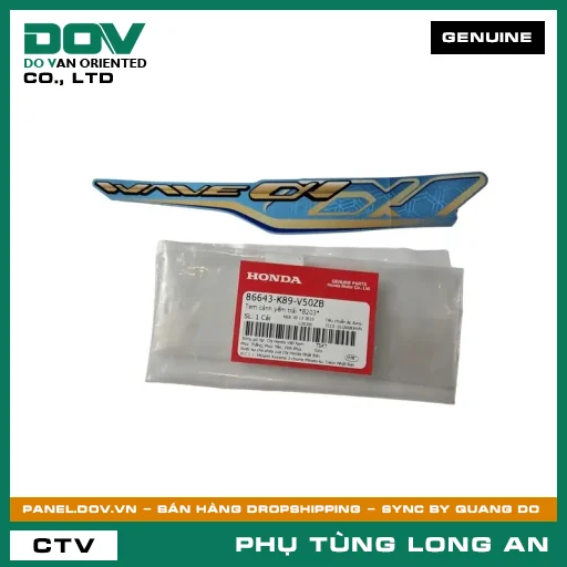 TEM CÁNH YẾM TRÁI *B203* HONDA WAVE ALPHA 110 — 86643K89V50ZB