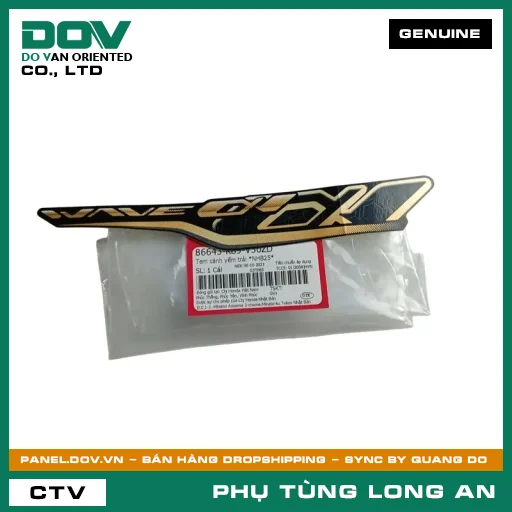 TEM CÁNH YẾM TRÁI *NHB25* HONDA WAVE ALPHA 110 — 86643K89V50ZD