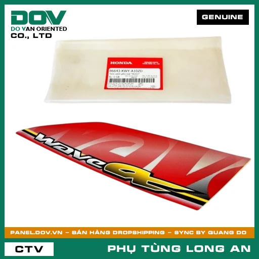 TEM CÁNH YẾM TRÁI *R263* HONDA WAVE 100 — 86643KWYA10ZD
