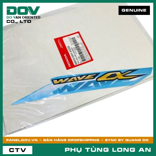 TEM CÁNH YẾM TRÁI*B203* HONDA WAVE 100 — 86643KWYA30ZB