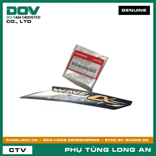 TEM CÁNH YẾM TRÁI*NHB25* HONDA WAVE 100 — 86643KWYA30ZD