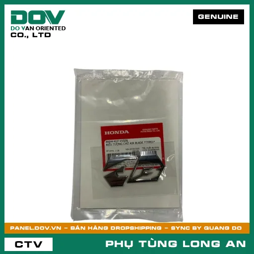 BIỂU TƯỢNG CHỮ AIR BLADE *TYPE1* HONDA AIR BLADE 125/150, AIR BLADE 125/160 — 86644K1FV10ZB