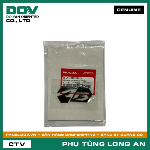 BIỂU TƯỢNG CHỮ AIR BLADE *TYPE1* HONDA  — 86644K1FV70ZA