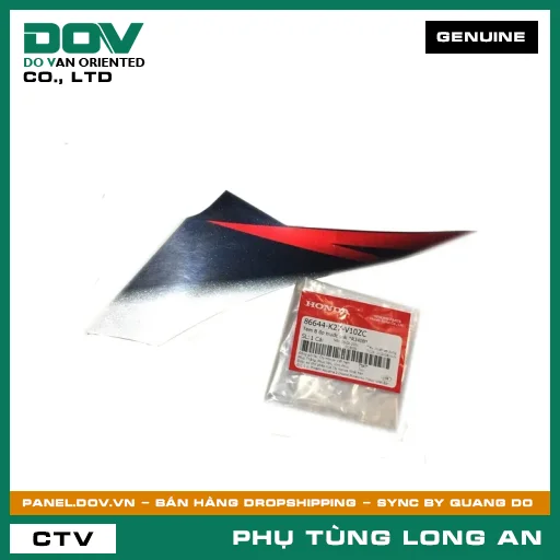 TEM B ỐP TRƯỚC TRÁI *R340B* HONDA AIR BLADE 125 — 86644K27V10ZC