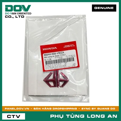 BIỂU TƯỢNG AIR BLADE *TYPE1* HONDA  — 86644K66V90ZA