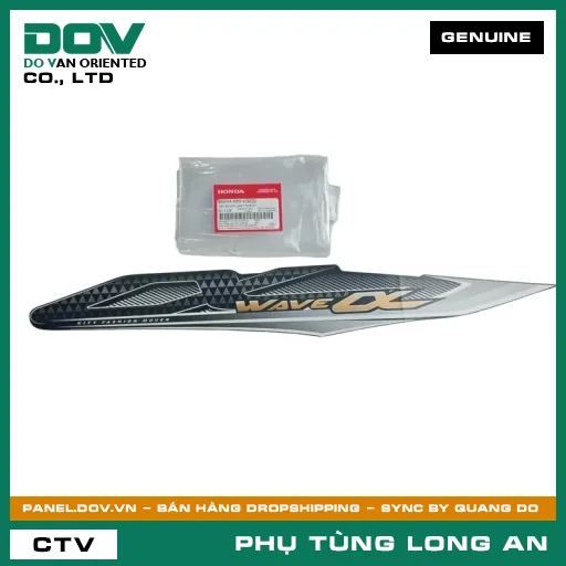 TEM ỐP SƯỜN PHẢI *NHB25* HONDA WAVE ALPHA 110 — 86644K89V00ZD