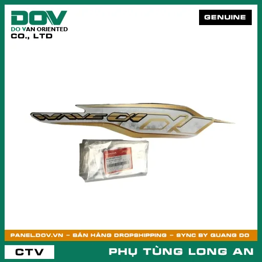 TEM ỐP SƯỜN PHẢI *NHB55* HONDA WAVE ALPHA 110 — 86644K89V50ZC
