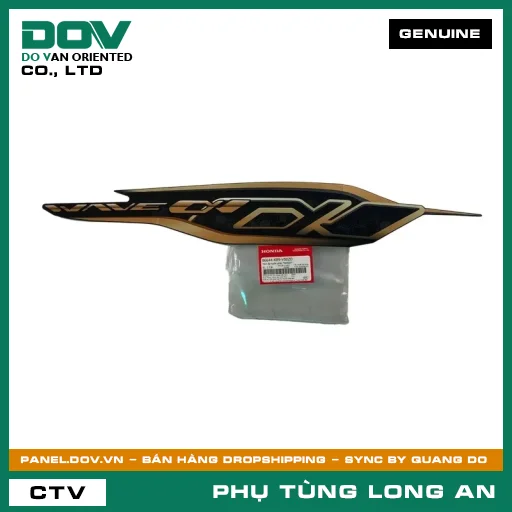 TEM ỐP SƯỜN PHẢI *NHB25* HONDA WAVE ALPHA 110 — 86644K89V50ZD