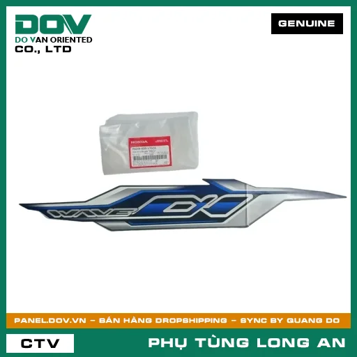 TEM ỐP SƯỜN PHẢI *PB421* HONDA WAVE ALPHA 110 — 86644K89V70ZA