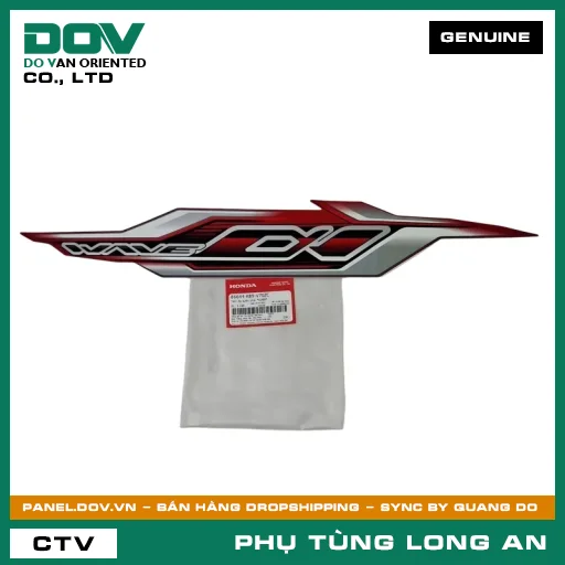 TEM ỐP SƯỜN PHẢI *R389* HONDA WAVE ALPHA 110 — 86644K89V70ZC