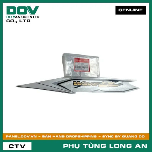 TEM ỐP SƯỜN TRÁI *NHB55P* HONDA WAVE ALPHA 110 — 86645K89V20ZC