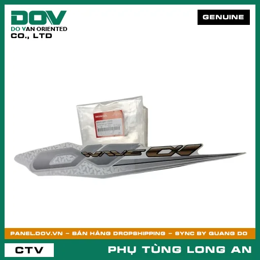 TEM ỐP SƯỜN TRÁI *NHB55P* HONDA WAVE ALPHA 110 — 86645K89V30ZD