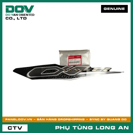 TEM ỐP SƯỜN TRÁI *NHB25M* HONDA WAVE ALPHA 110 — 86645K89V30ZE