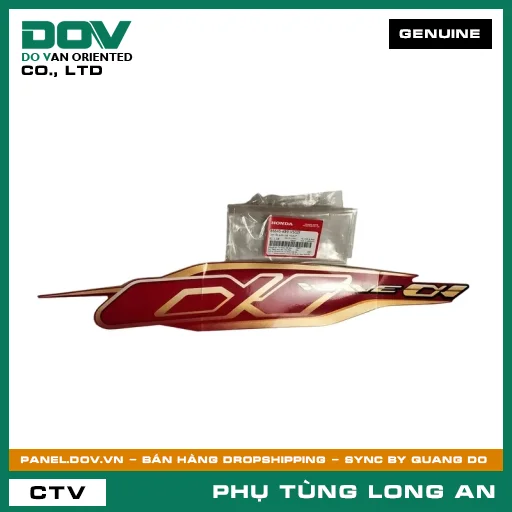 TEM ỐP SƯỜN TRÁI *R263* HONDA WAVE ALPHA 110 — 86645K89V50ZE