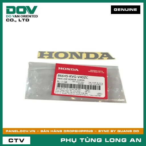 MARK CHỮ HONDA 110MM HONDA AIR BLADE 110 — 86645KVGV40ZC