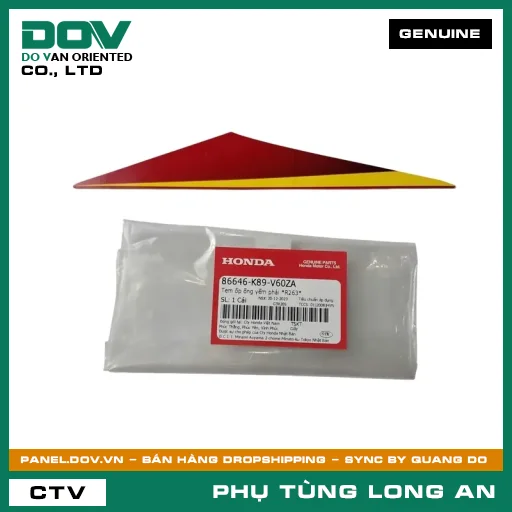 TEM ỐP ỐNG YẾM PHẢI *R263* HONDA WAVE ALPHA 110 — 86646K89V60ZA