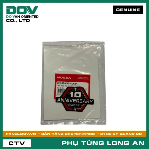 TEM A ỐP ỐNG YẾM TRÁI *NHA76M* HONDA  — 86647K66VG0ZA