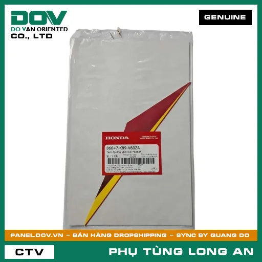 TEM ỐP ỐNG YẾM TRÁI *R263* HONDA WAVE ALPHA 110 — 86647K89V60ZA