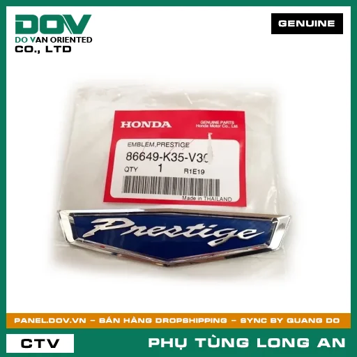 TEM THƯƠNG HIỆU HONDA PCX 125 — 86649K35V30