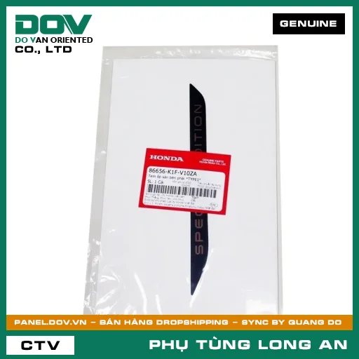 TEM ỐP SÀN BÊN PHẢI *TYPE1* HONDA AIR BLADE 125/150 — 86656K1FV10ZA